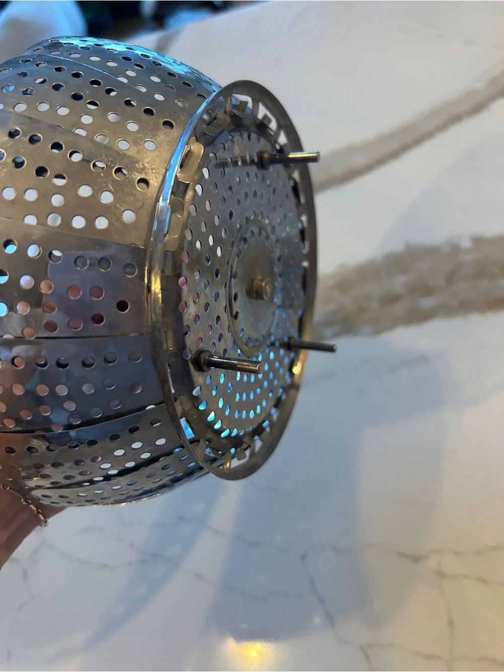 Stainless Steel Steamer Basket - Compact Folding Design; Vegetable Steamer